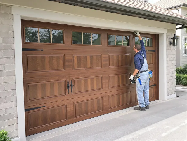 Custom garage door showcase by Shelton Garage Door Repair in Shelton