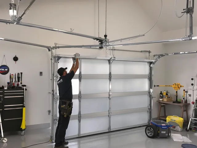 Shelton Garage Door Repair certified team performing precision garage door installation in Shelton