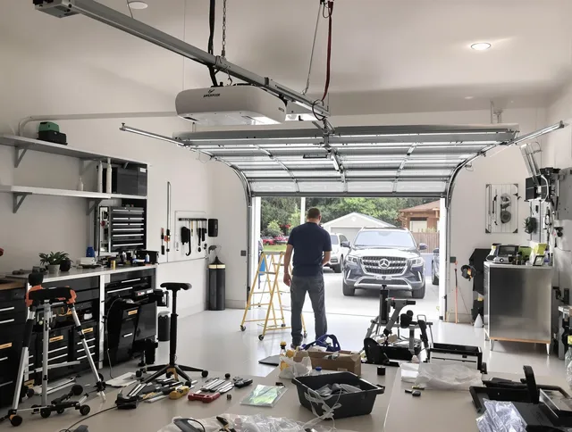 Garage door opener installation by Shelton Garage Door Repair in Shelton