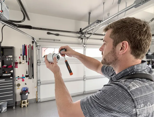 Garage door opener repair service by Shelton Garage Door Repair in Shelton