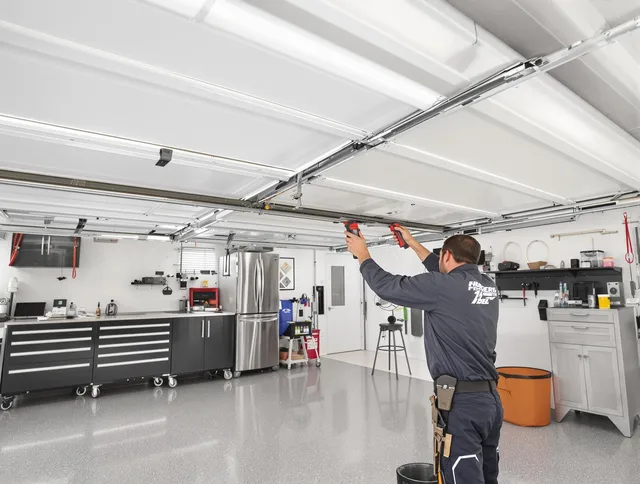 Overhead garage door repair service by Shelton Garage Door Repair in Shelton